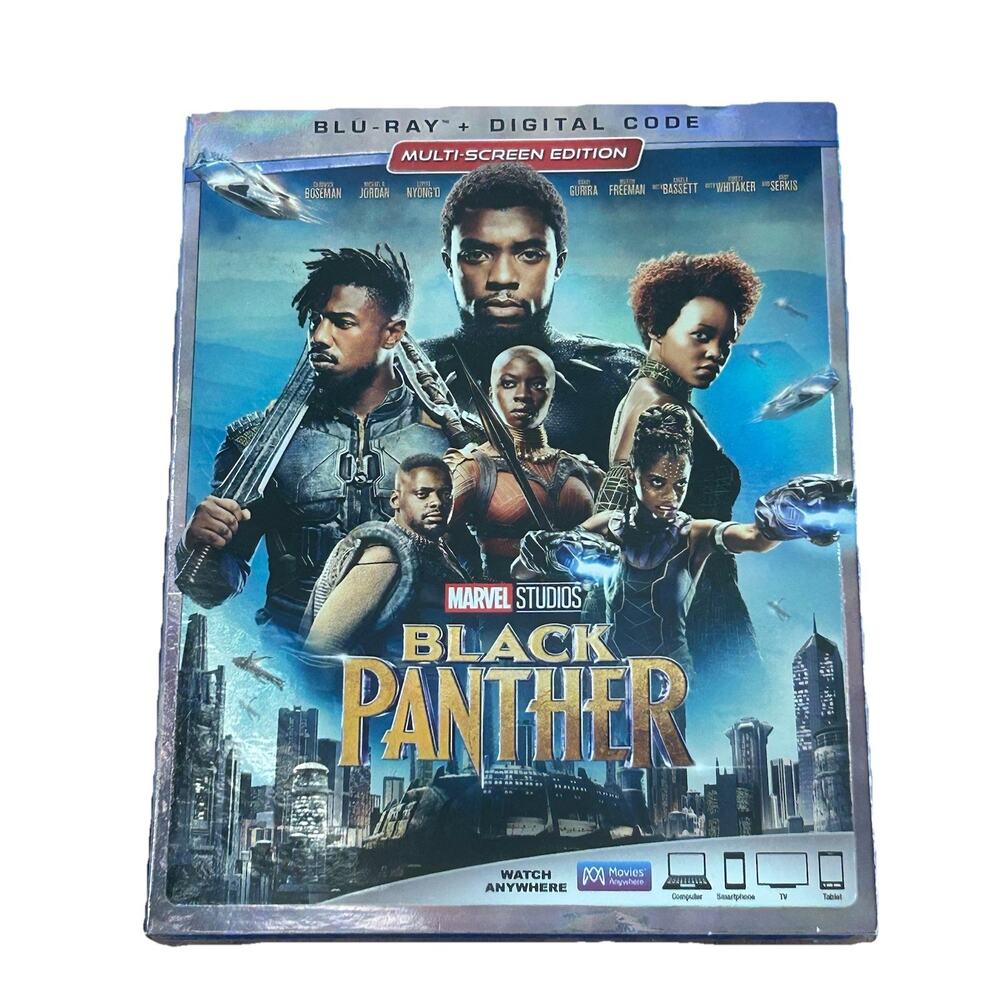 Black Panther Blu-ray and Digital w/Slipcover Marvel MCU Wakanda Boseman NEW